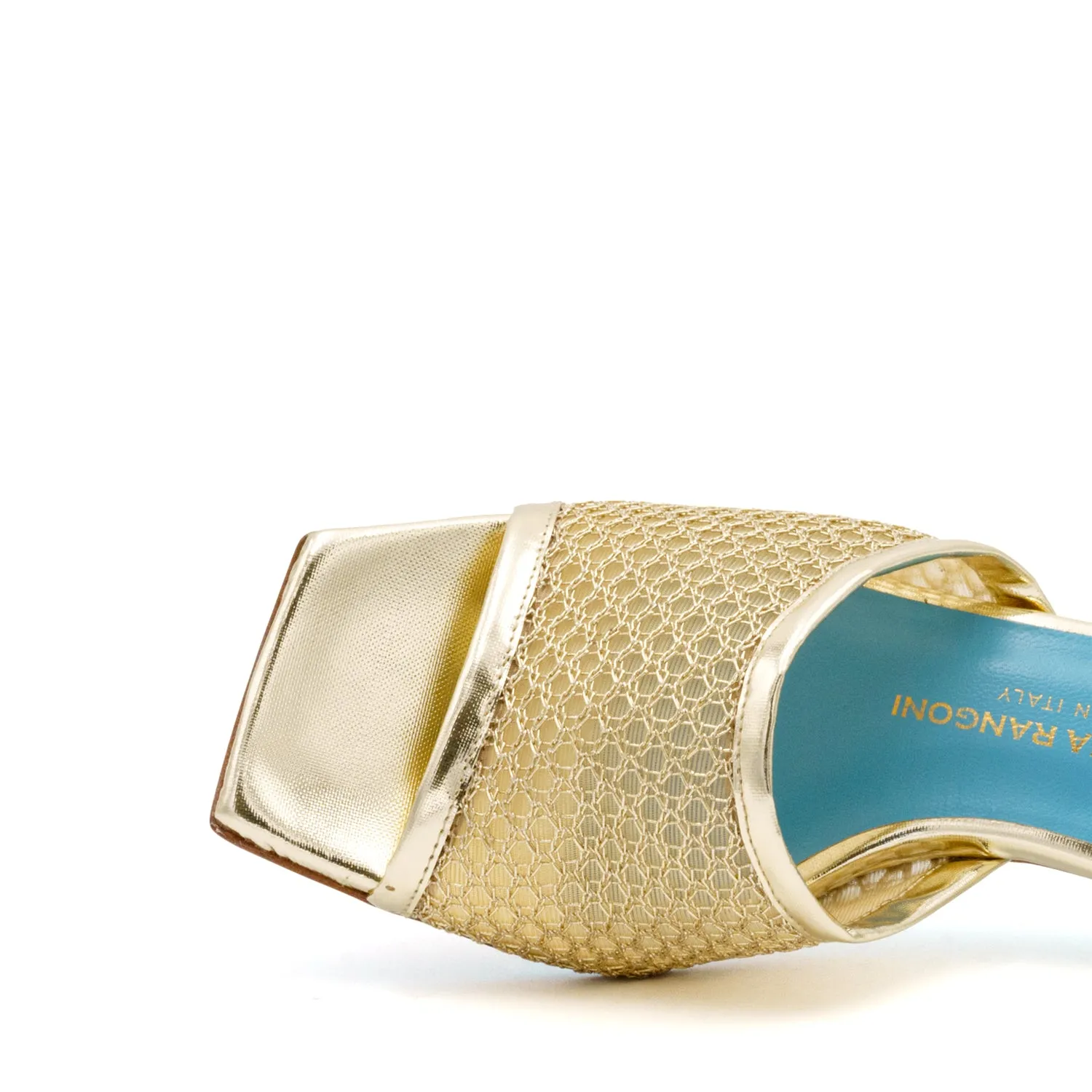 Vesta Low Heel Mesh Slide