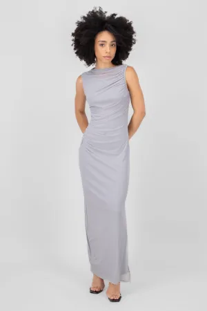 Vestido de mesh liso