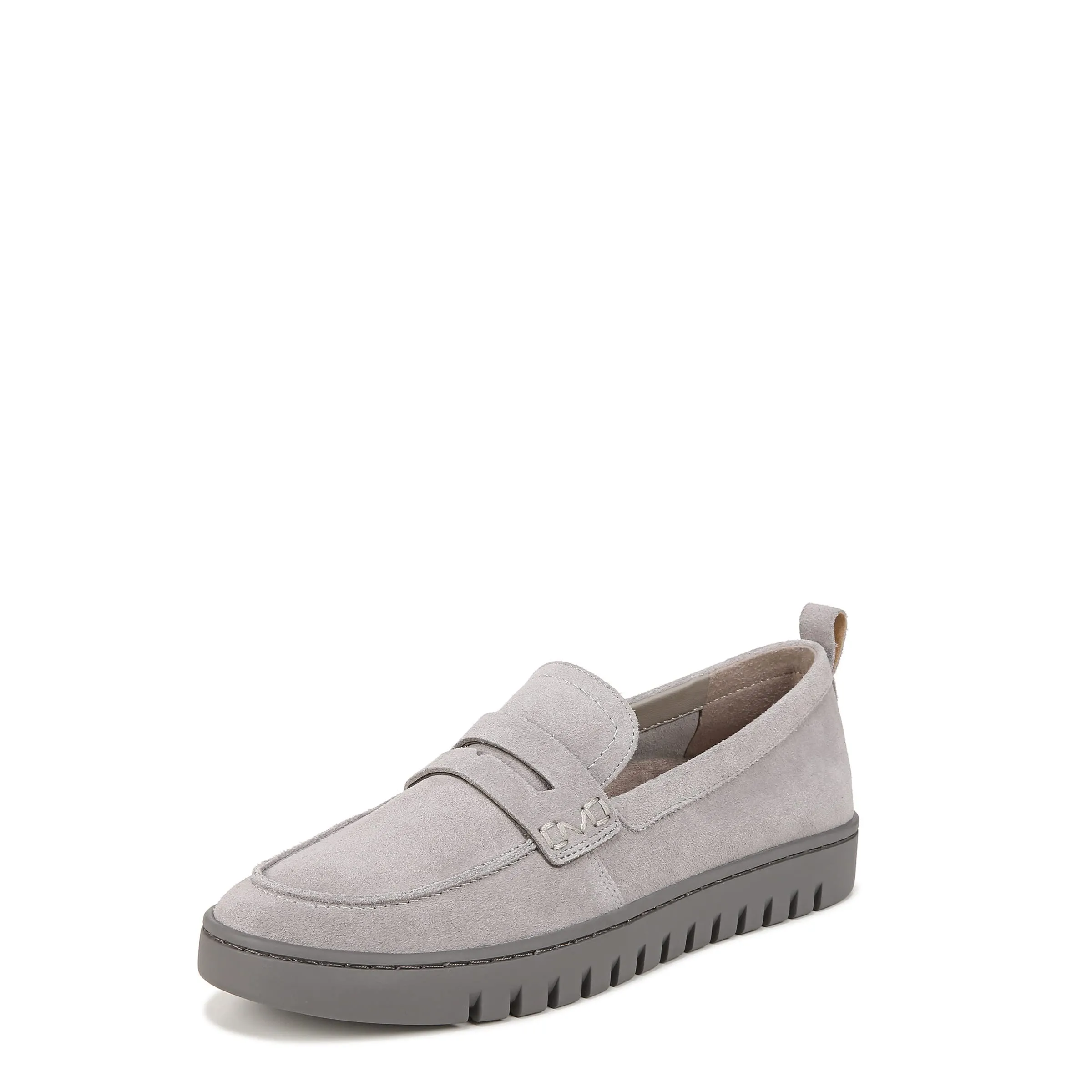 Vionic Women's Uptown Loafer, Light Grey Suede, 9