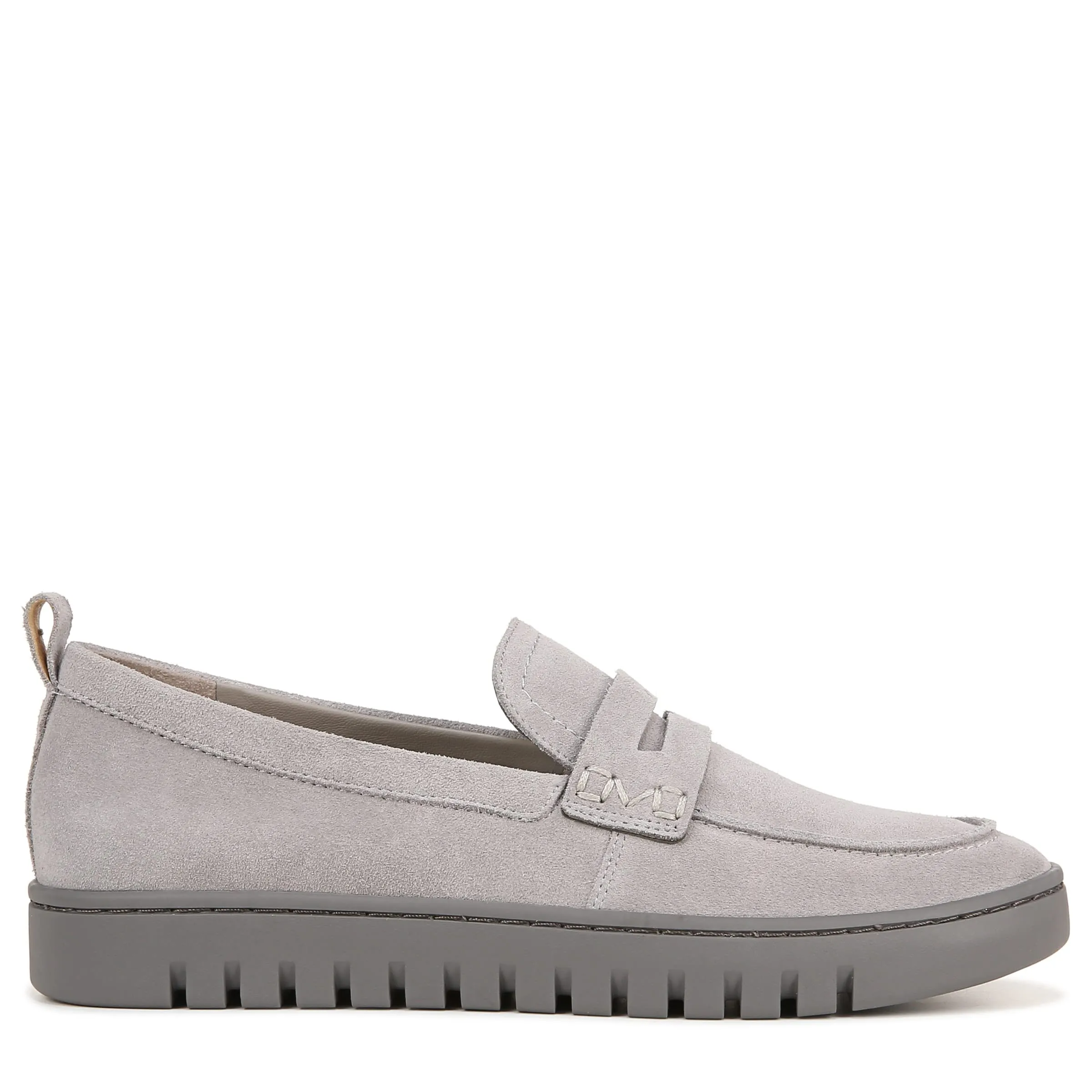 Vionic Women's Uptown Loafer, Light Grey Suede, 9