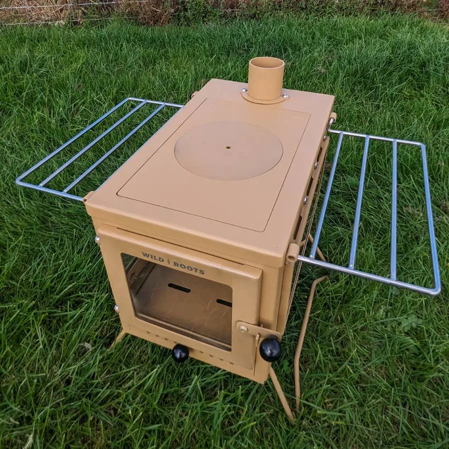 Wild Roots Desert Edition BBQ Fire Pit Stove Box - Mini Log Burner
