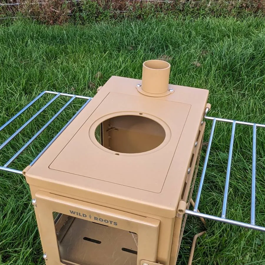 Wild Roots Desert Edition BBQ Fire Pit Stove Box - Mini Log Burner