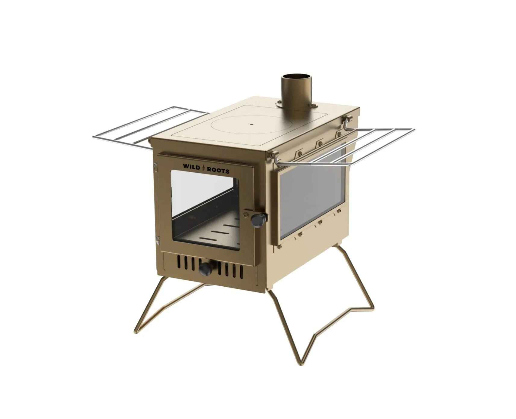 Wild Roots Desert Edition BBQ Fire Pit Stove Box - Mini Log Burner