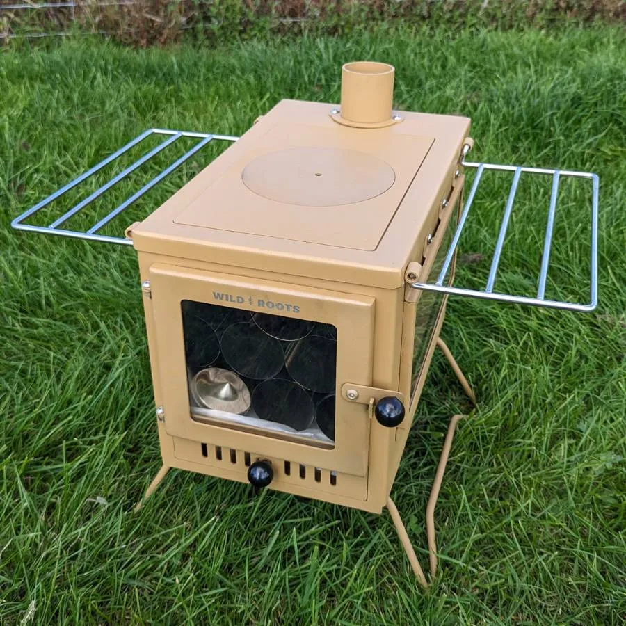 Wild Roots Desert Edition BBQ Fire Pit Stove Box - Mini Log Burner