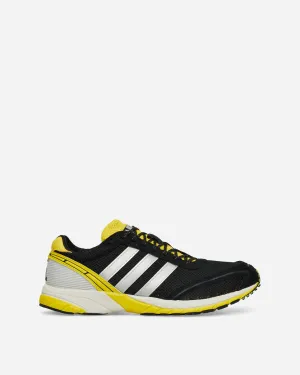 Women's Adizero Adios OG Sneakers Core Black / Silver Metallic / Yellow