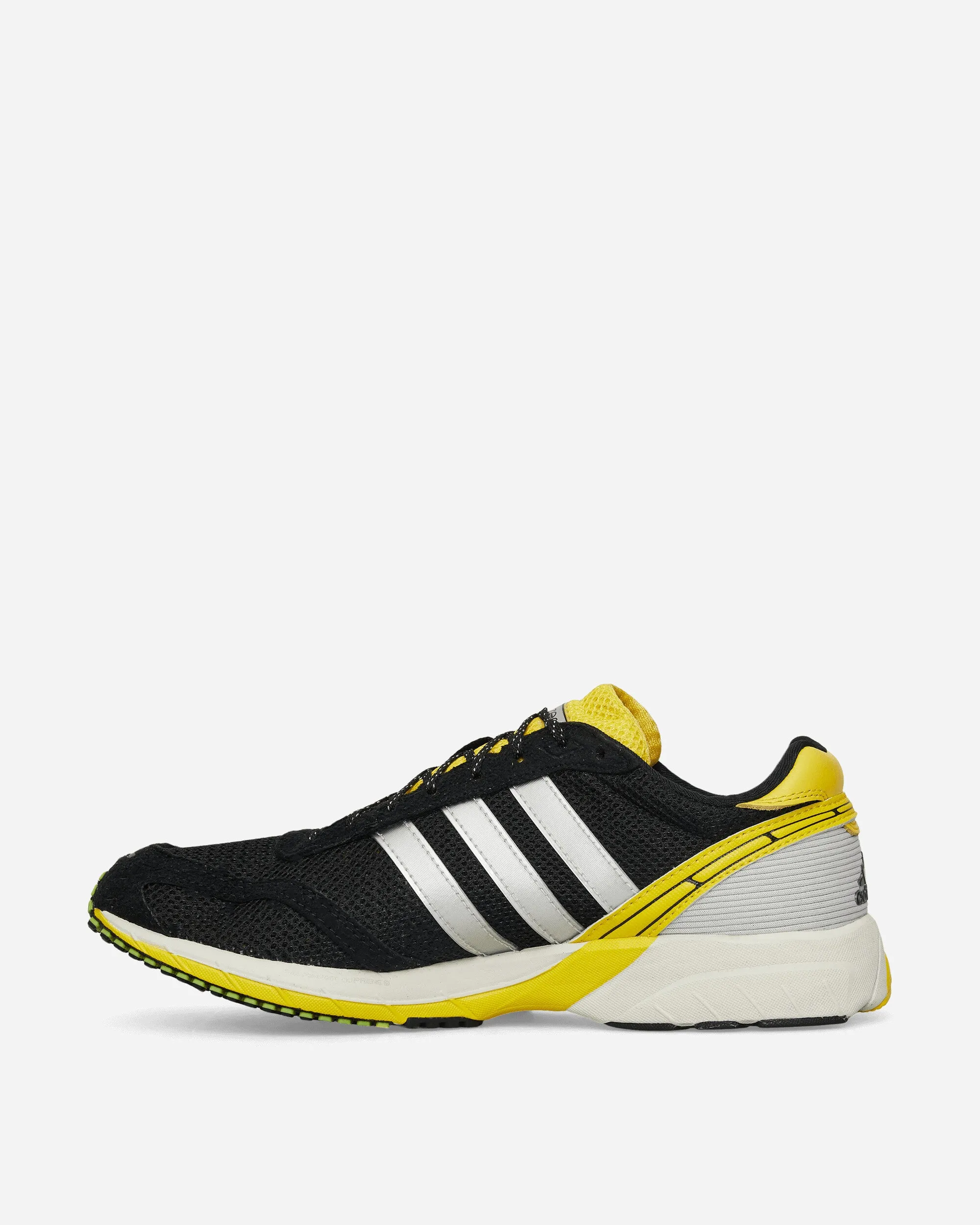 Women's Adizero Adios OG Sneakers Core Black / Silver Metallic / Yellow