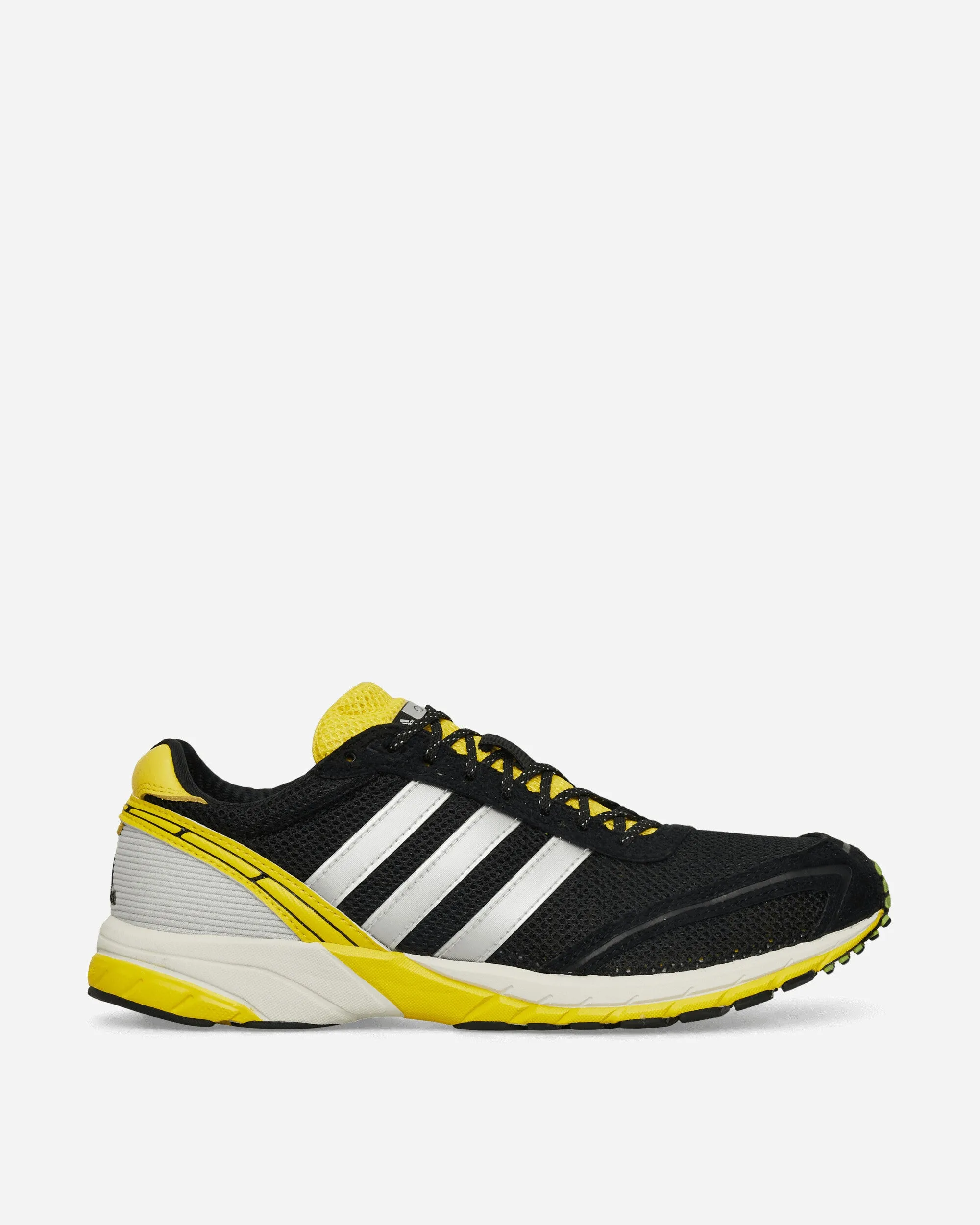 Women's Adizero Adios OG Sneakers Core Black / Silver Metallic / Yellow